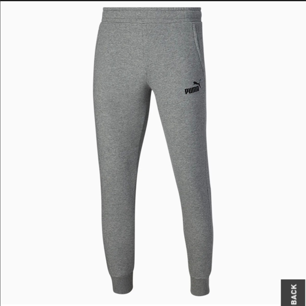 Small Heather gray Puma regular fit joggers